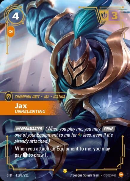 Jax, Unrelenting (Alternate Art) card image