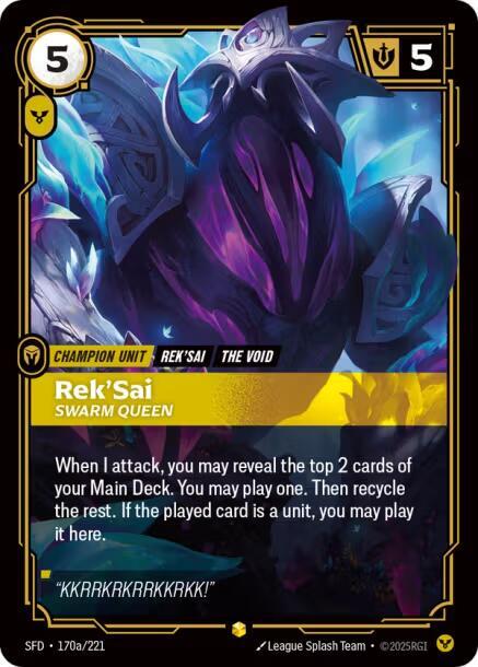 Rek'Sai, Swarm Queen (Alternate Art) card image