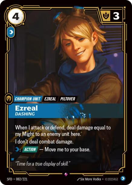 Ezreal, Dashing card image