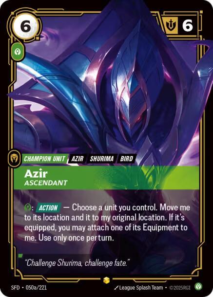 Azir, Ascendant (Alternate Art) card image