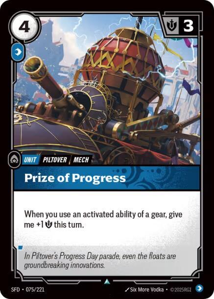 Prize of Progress card image