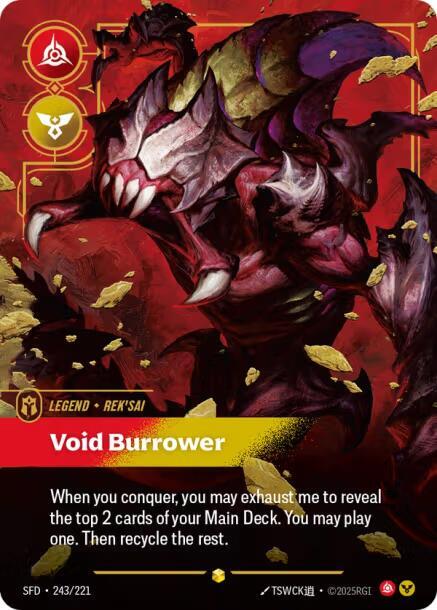 Rek'sai, Void Burrower (Overnumbered) card image