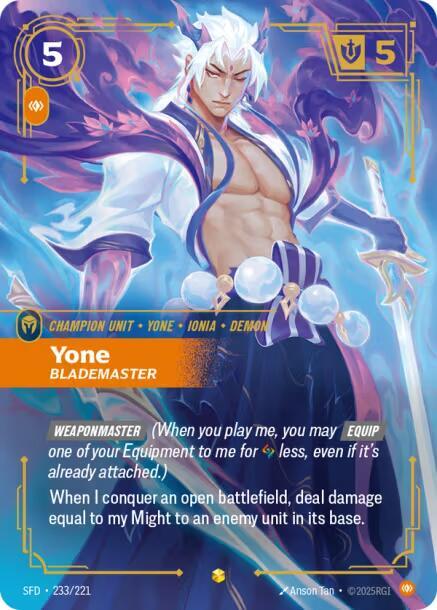 Yone, Blademaster (Overnumbered) card image