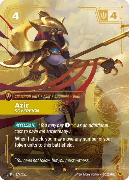 Azir, Sovereign card image