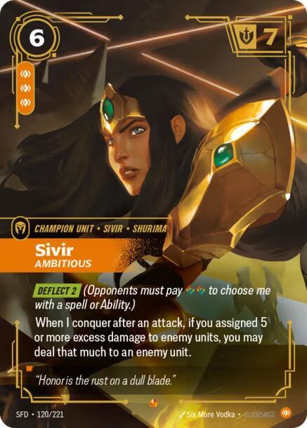 Sivir, Ambitious card image