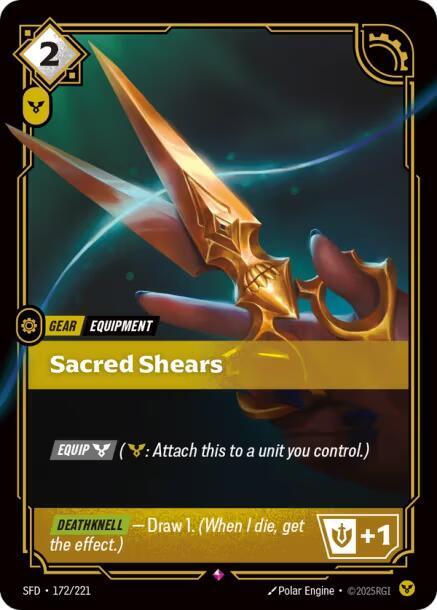 Sacred Shears card image