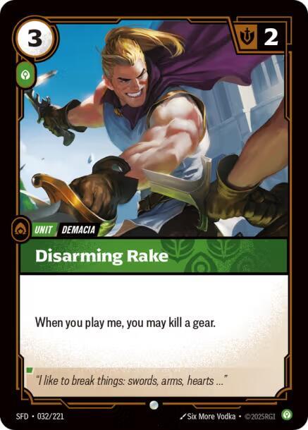 Disarming Rake card image