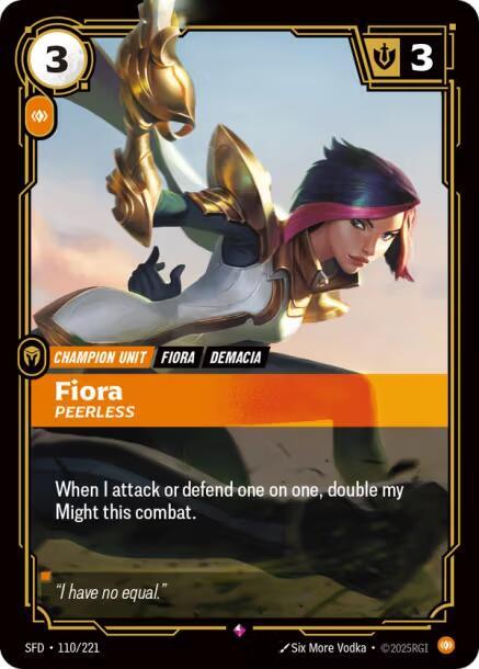 Fiora, Peerless card image