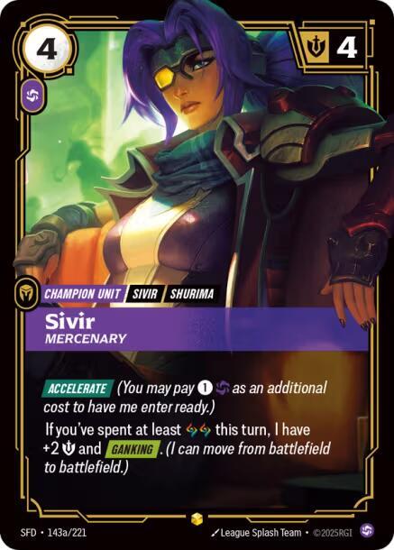Sivir, Mercenary (Alternate Art) card image