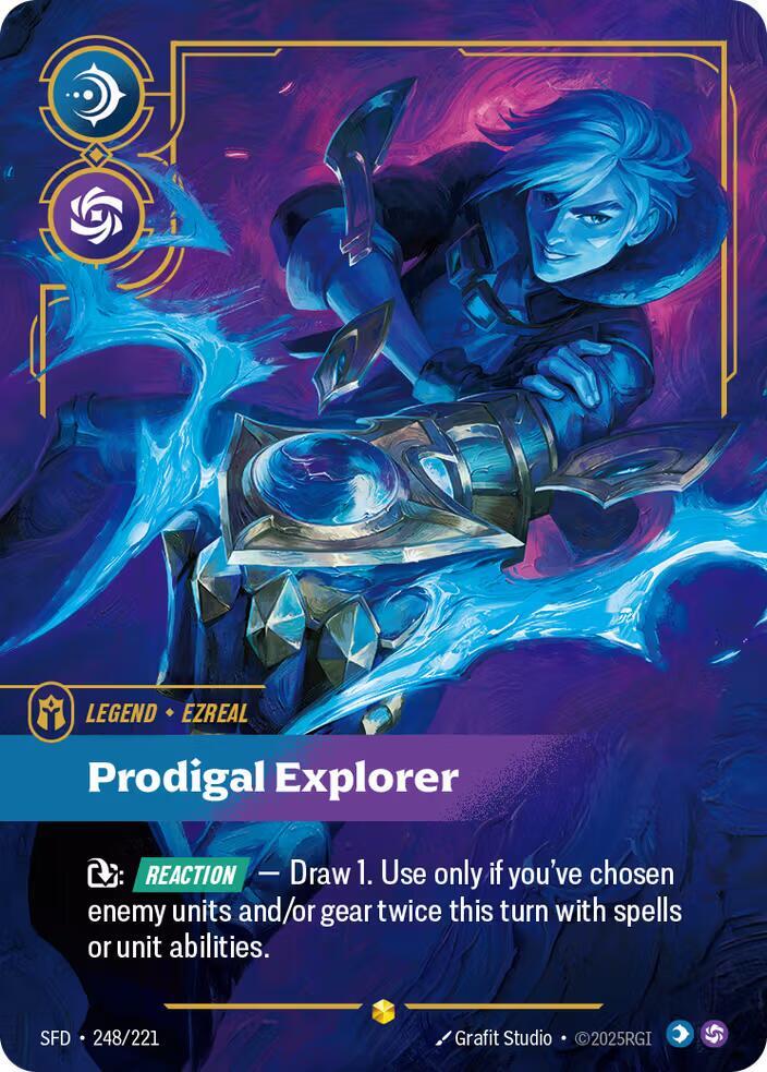 Ezreal, Prodigal Explorer (Overnumbered) card image