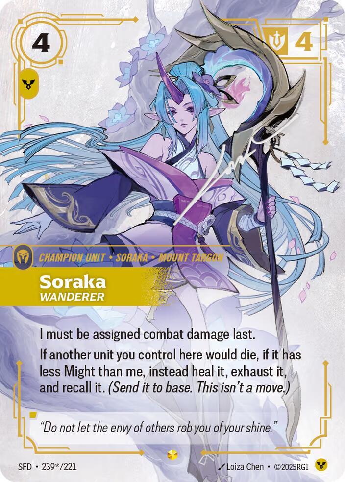 Soraka, Wanderer (Signature) card image