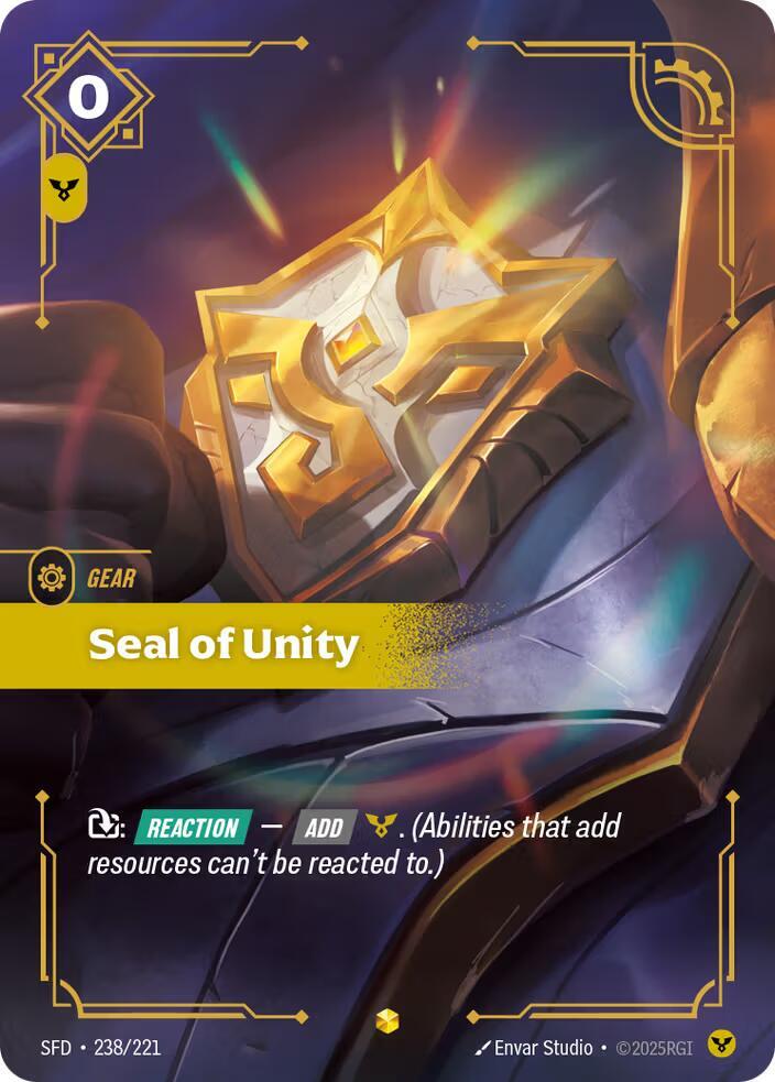Seal of Unity (Overnumbered) card image