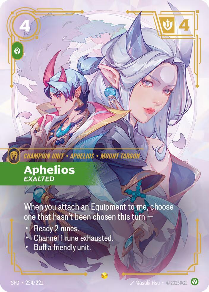 Aphelios, Exalted (Overnumbered) card image