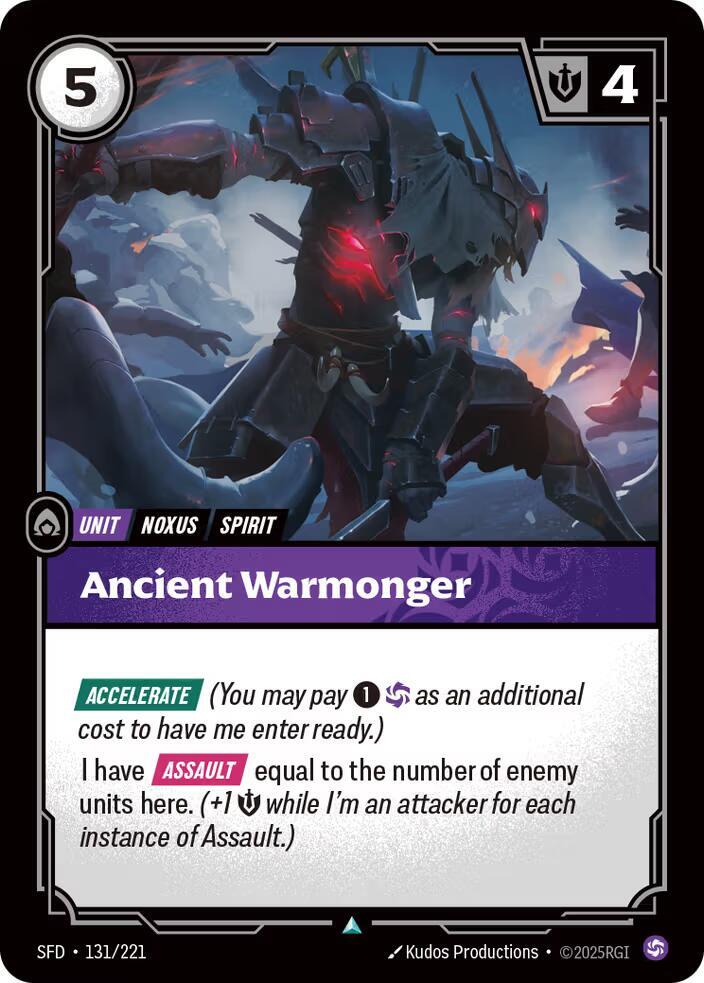Ancient Warmonger card image