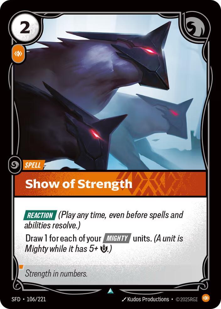 Show of Strength card image