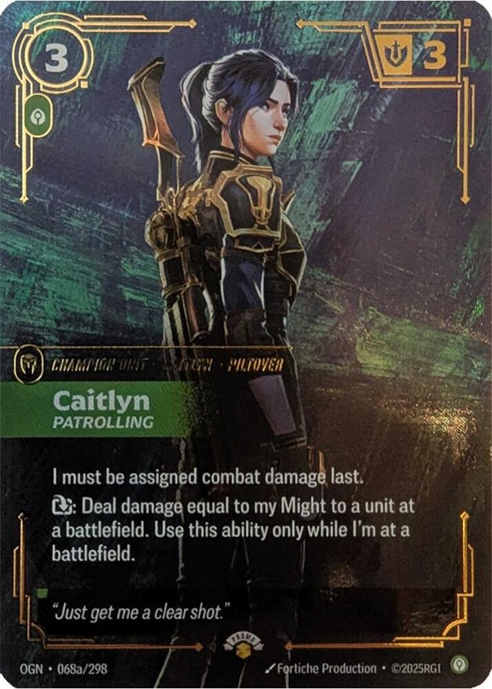 Caitlyn, Patrolling card image