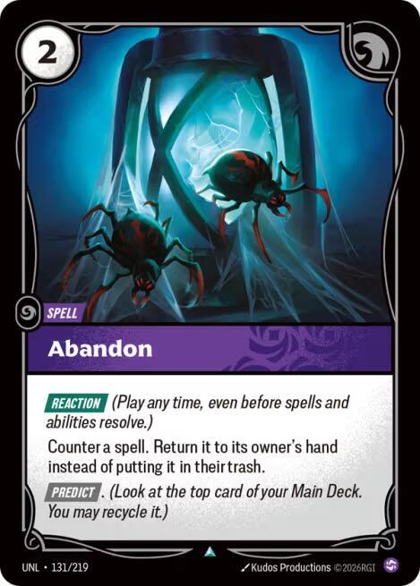 Abandon card image