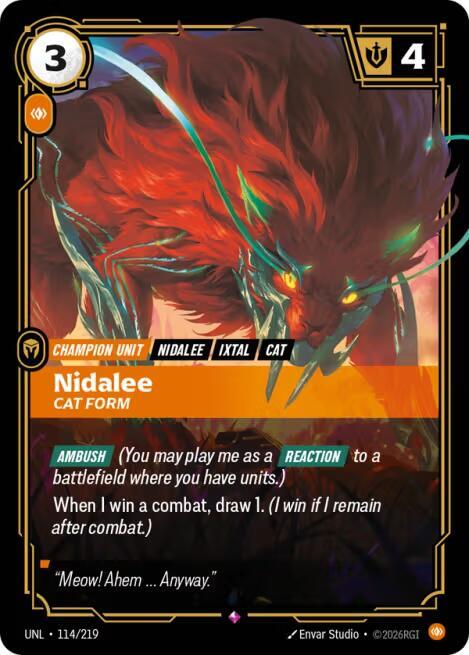 Nidalee, Cat Form card image