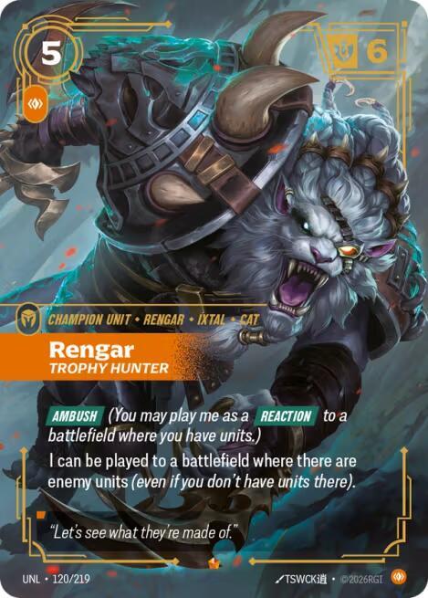 Rengar, Trophy Hunter card image