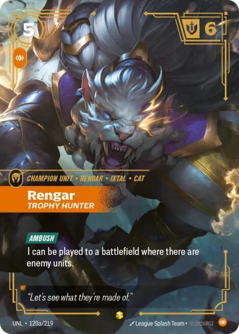 Rengar, Trophy Hunter (Alternate Art) card image