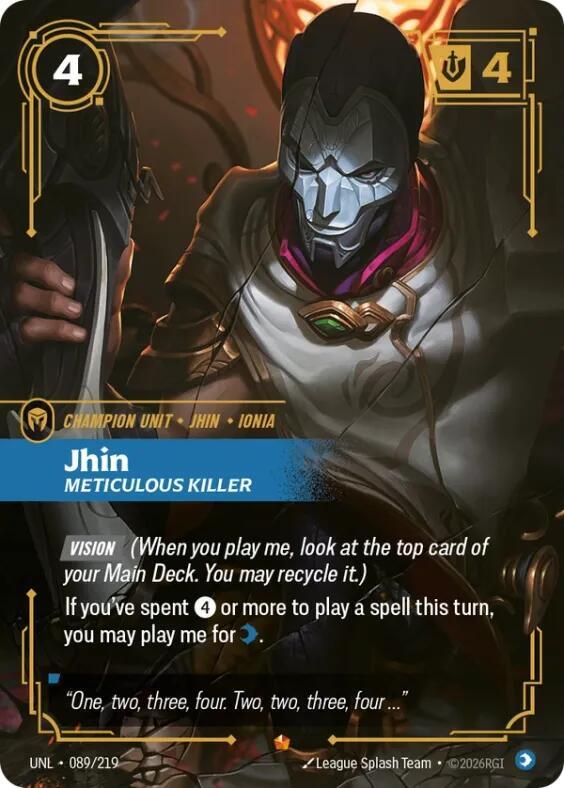 Jhin, Meticulous Killer card image