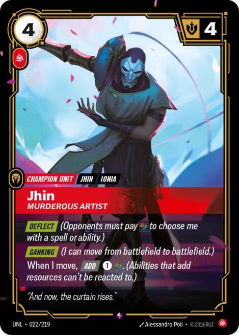 Jhin, Murderous Artist card image