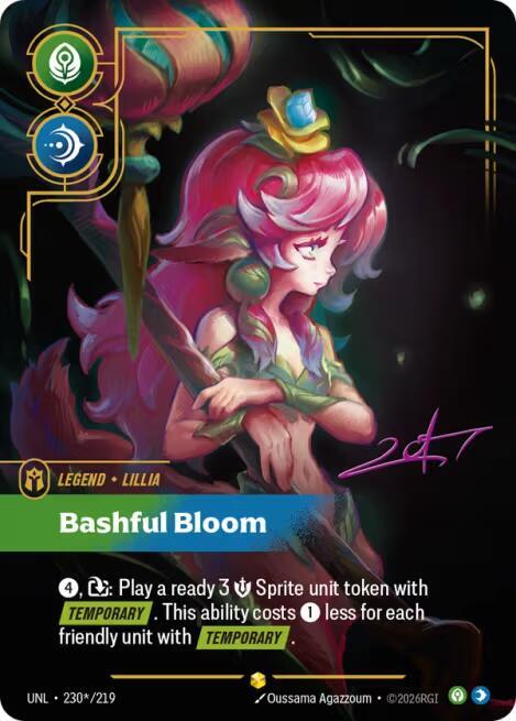 Lillia, Bashful Bloom (Signature) card image