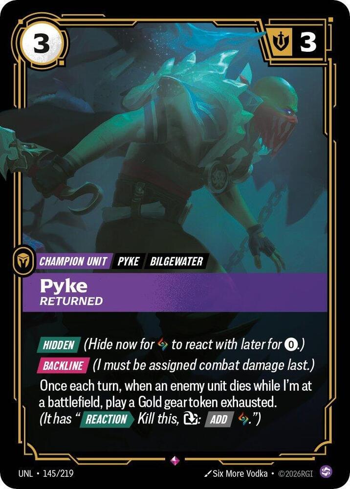 Pyke, Returned card image