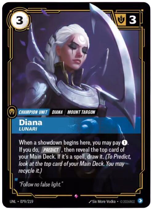 Diana, Lunari card image