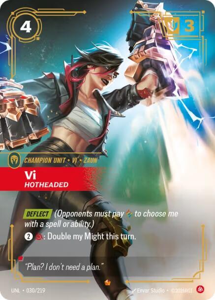 Vi, Hotheaded card image