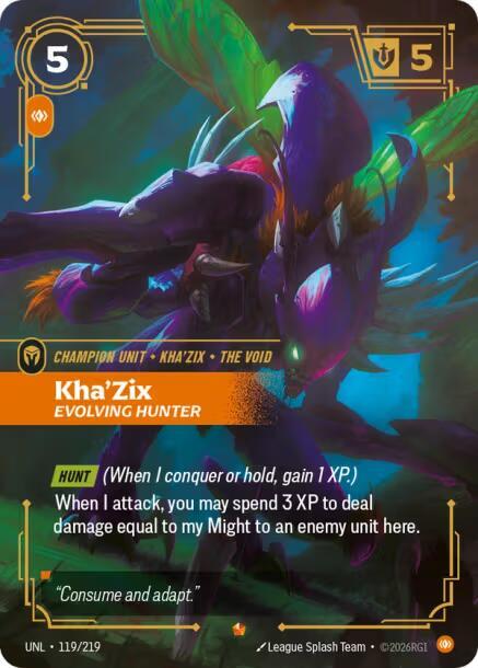 Kha'Zix, Evolving Hunter card image