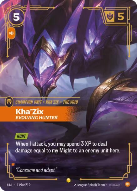 Kha'Zix, Evolving Hunter (Alternate Art) card image