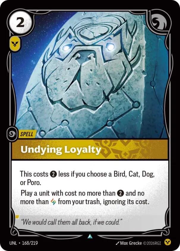 Undying Loyalty card image