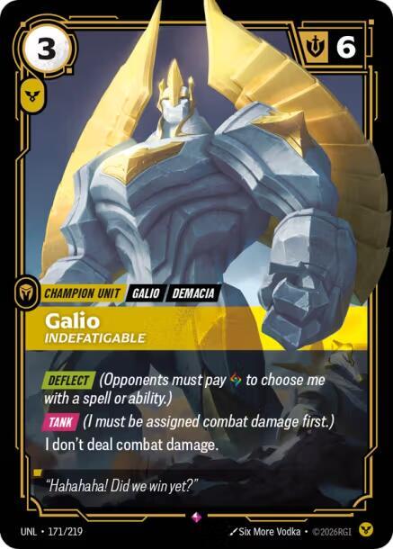Galio, Indefatigable card image