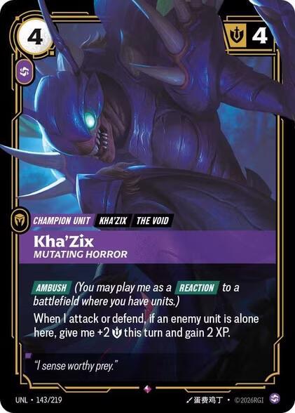 Kha'Zix, Mutating Horror card image