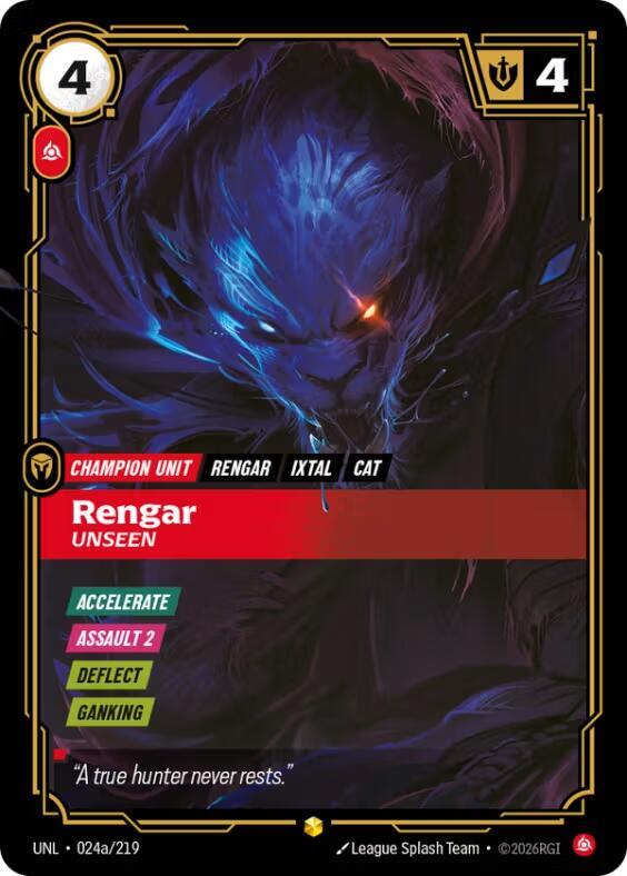 Rengar, Unseen (Alternate Art) card image