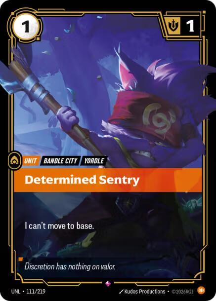 Determined Sentry card image