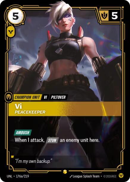 Vi, Peacekeeper (Alternate Art) card image