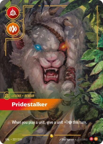 Rengar, Pridestalker (Overnumbered) card image