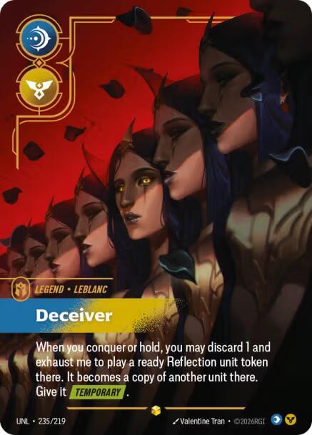 LeBlanc, Deceiver (Overnumbered) card image