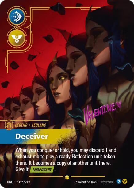 LeBlanc, Deceiver (Signature) card image