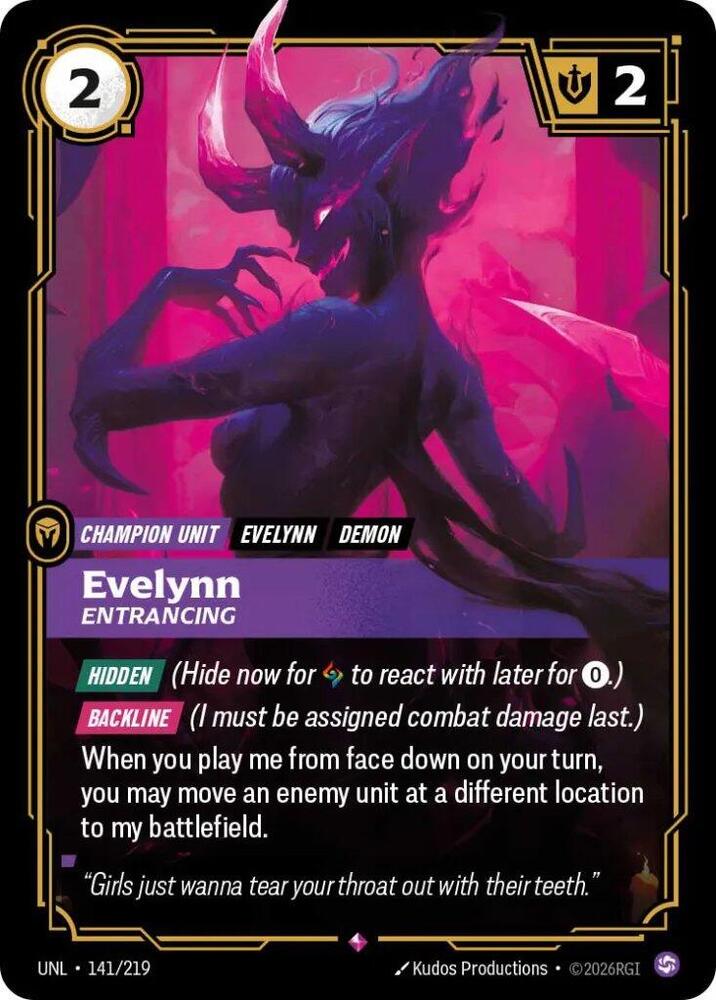 Evelynn, Entrancing card image