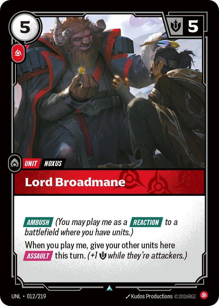 Lord Broadmane card image