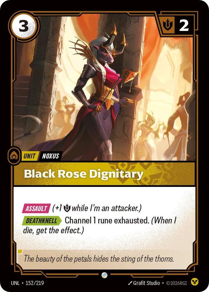 Black Rose Dignitary card image