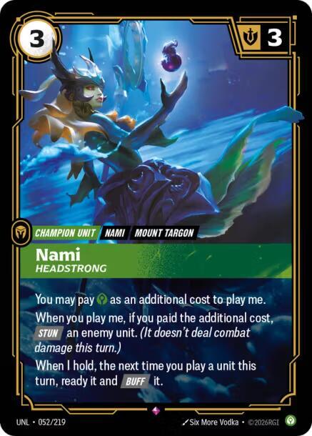 Nami, Headstrong card image