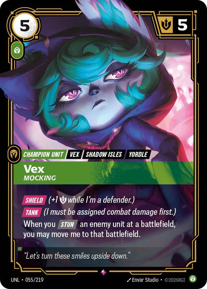 Vex, Mocking card image