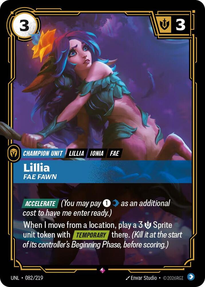Lillia, Fae Fawn card image
