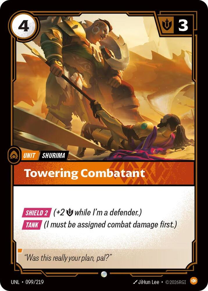 Towering Combatant card image