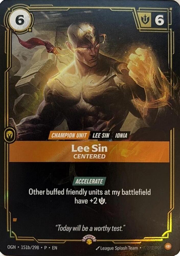 Lee Sin, Centered card image