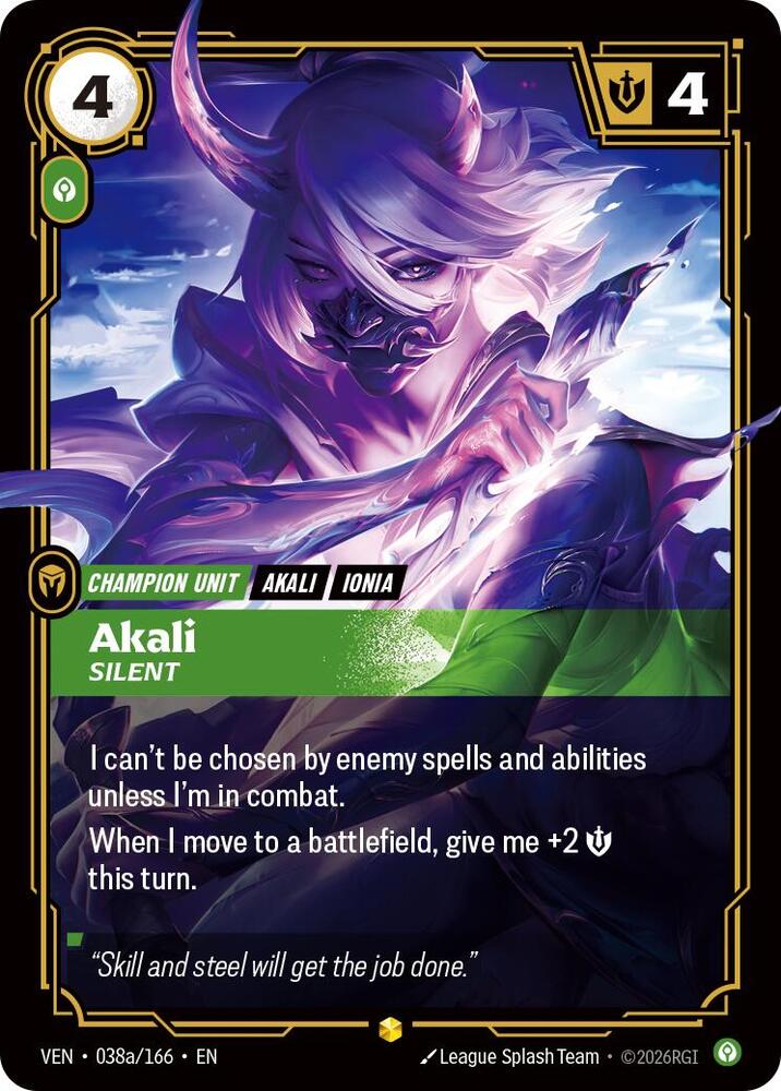 Akali, Silent (Alternate Art) card image